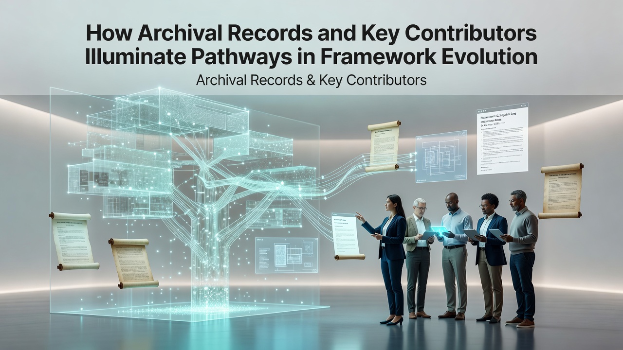 How Archival Records and Key Contributors Illuminate Pathways in Framework Evolution